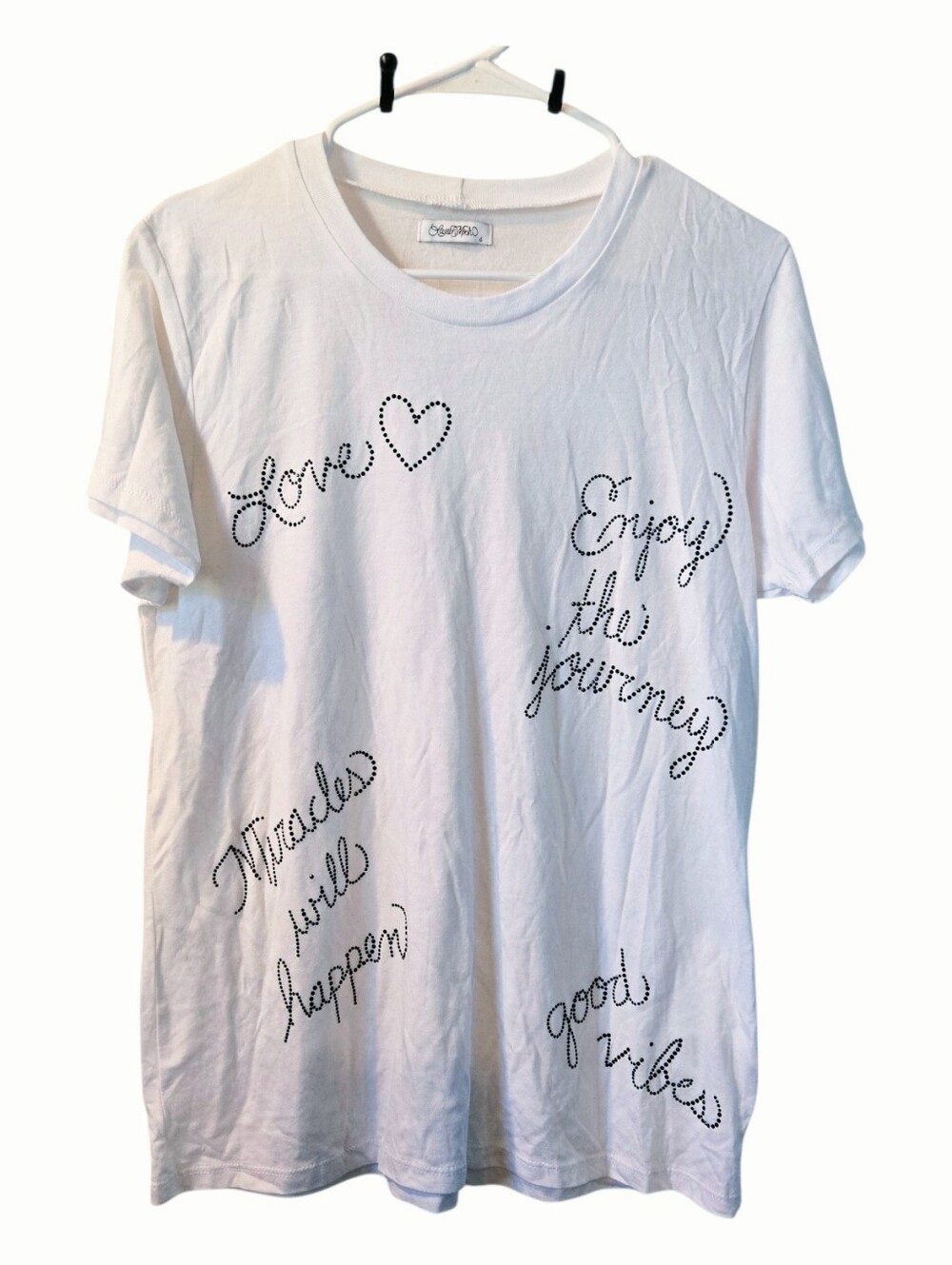 Lauren Moshi Crystal Positive Affirmations shirt - Picture 3 of 11